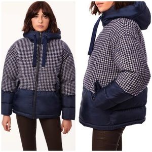 Bernardo Mixed Media Heavy Puffer Coat
